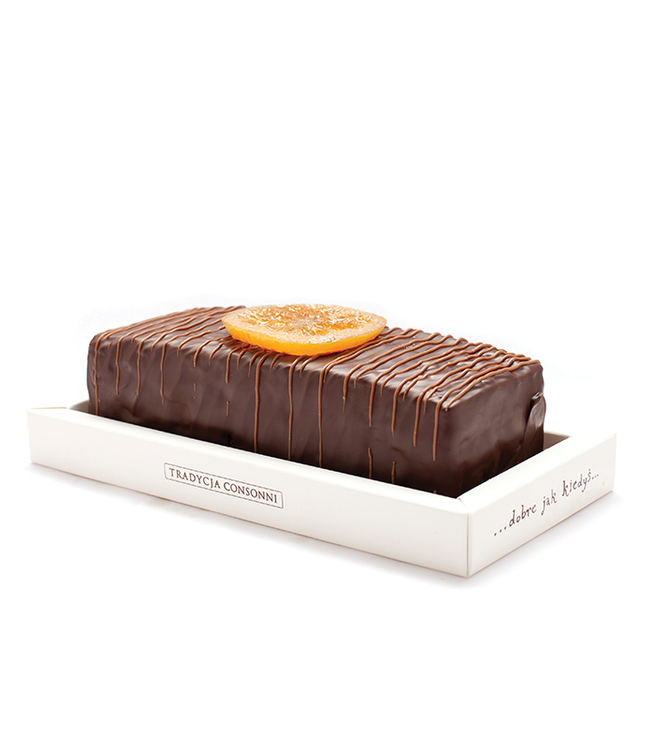 Ciasto pomarańczowe z ganaszem 380 g