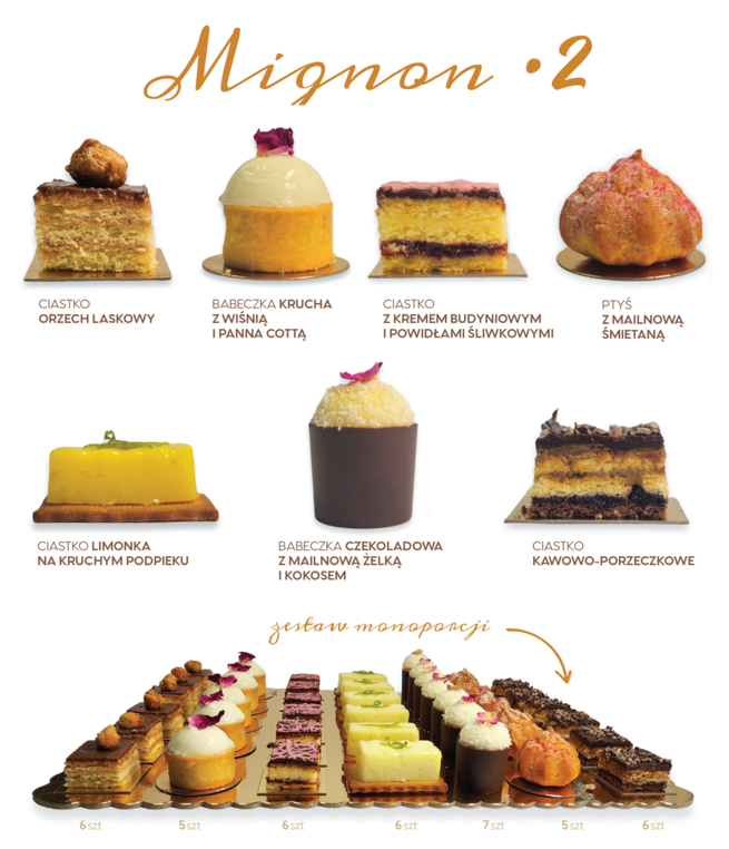 Zestaw nr 2 - 40 sztuk monoporcji MIGNON 