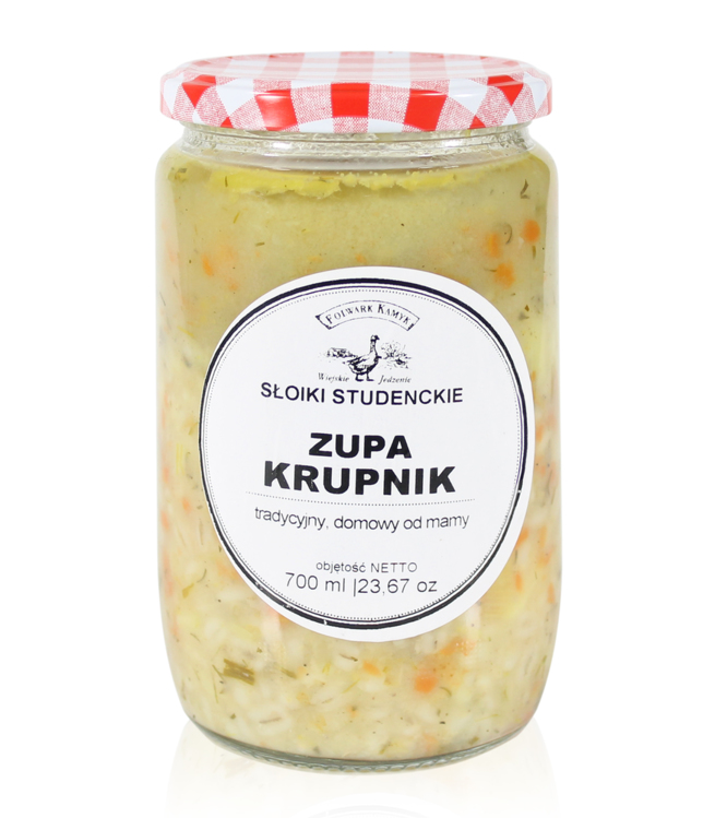 Zupa krupnik 700 ml - dowóz tylko Częstochowa 