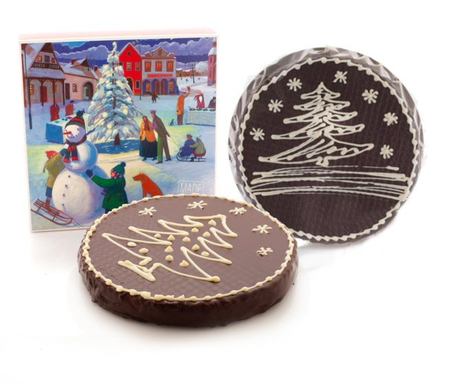 Torcik waflowy świąteczny w pudełku