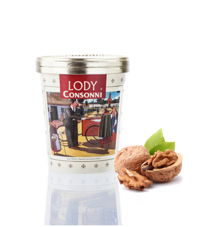 Lody luksusowe z orzechami włoskimi z Caprii 500 ml