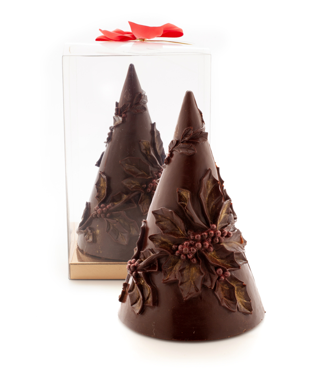 Choinka z czekolady deserowej rzeźbiona 250 g