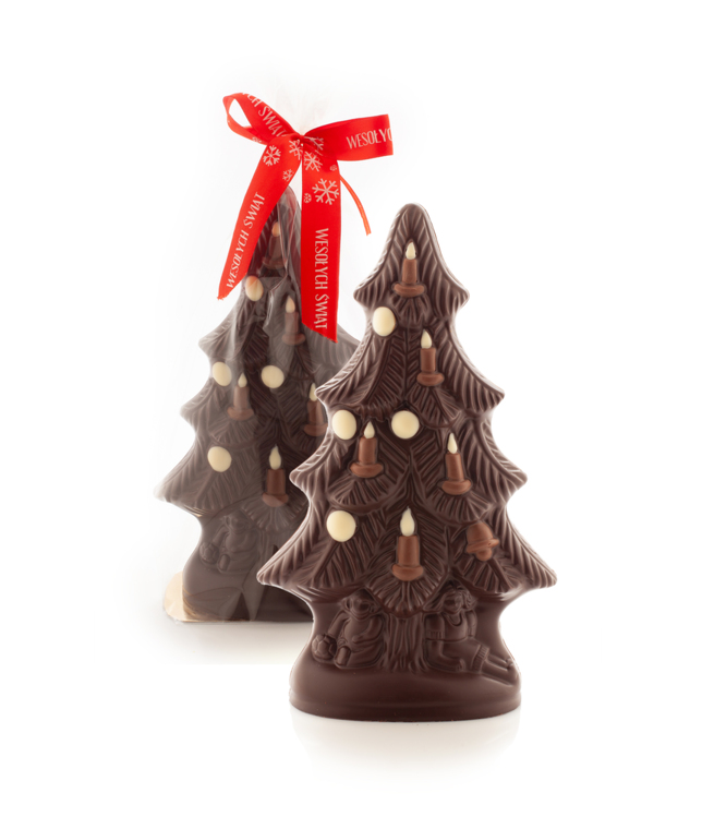 Choinka z czekolady deserowej duża 300 g