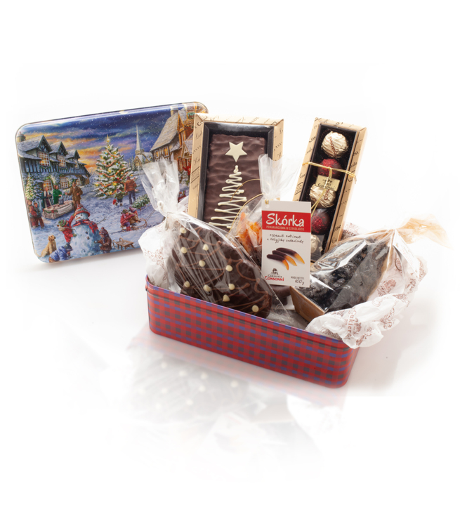 Zestaw świąteczny nr 3 w pięknej puszce