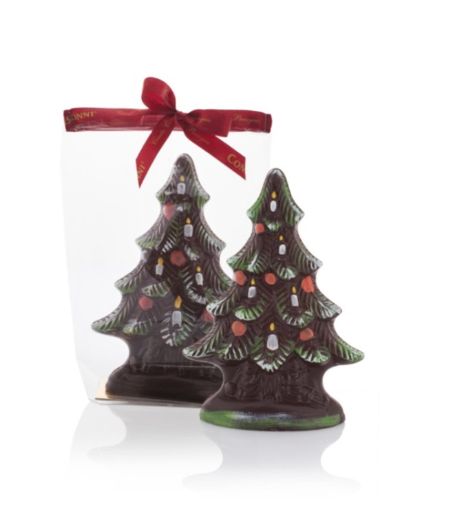 Choinka z czekolady ręcznie malowana