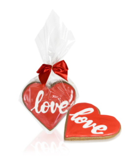 Ciasteczko serce lukrowane LOVE 60 g