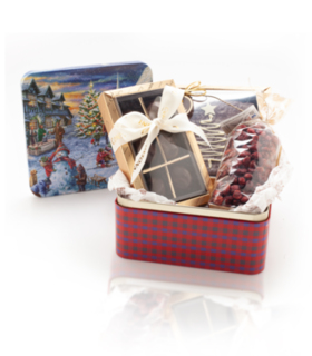 Zestaw świąteczny nr 2 w pięknej puszce