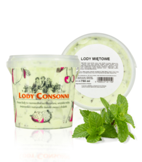 lody 750 ml miętowe z czekoladą