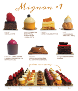 zestaw nr 1 - 40 sztuk monoporcji MIGNON 