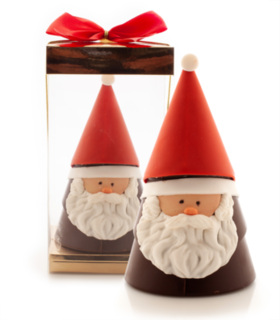 Mikołaj z czekolady z marcepanowymi elementami 100 g